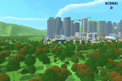 Smart City Futures Edmonton VR flythrough with score UI