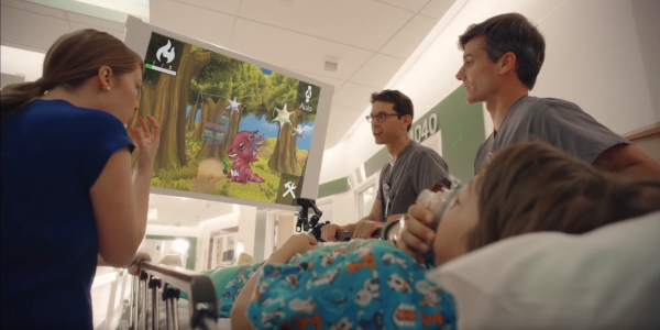 Sevo The Dragon pre-surgery anxiety reduction game character